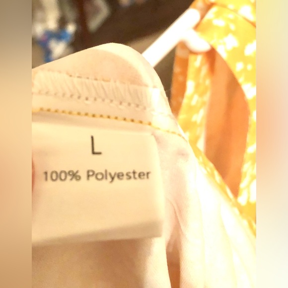 Canary Yellow and White Speckled (No Name) Blouse in Large - Picture 7 of 7